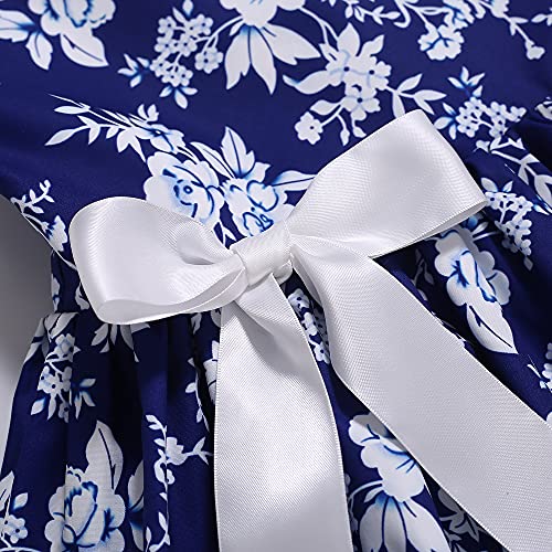 Pettgirl Kids Girls Elegant Navy Lace Ruffle Holiday Clothing Child Fashion Floral Fancy Pageant Boutique Dresses4