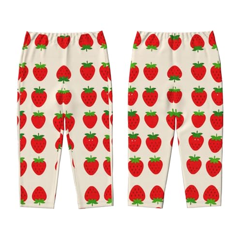 Pajama Pants Pajama Bottoms with Elastic Waistband Sleepwear Lounge Pants, Fruit Strawberries3