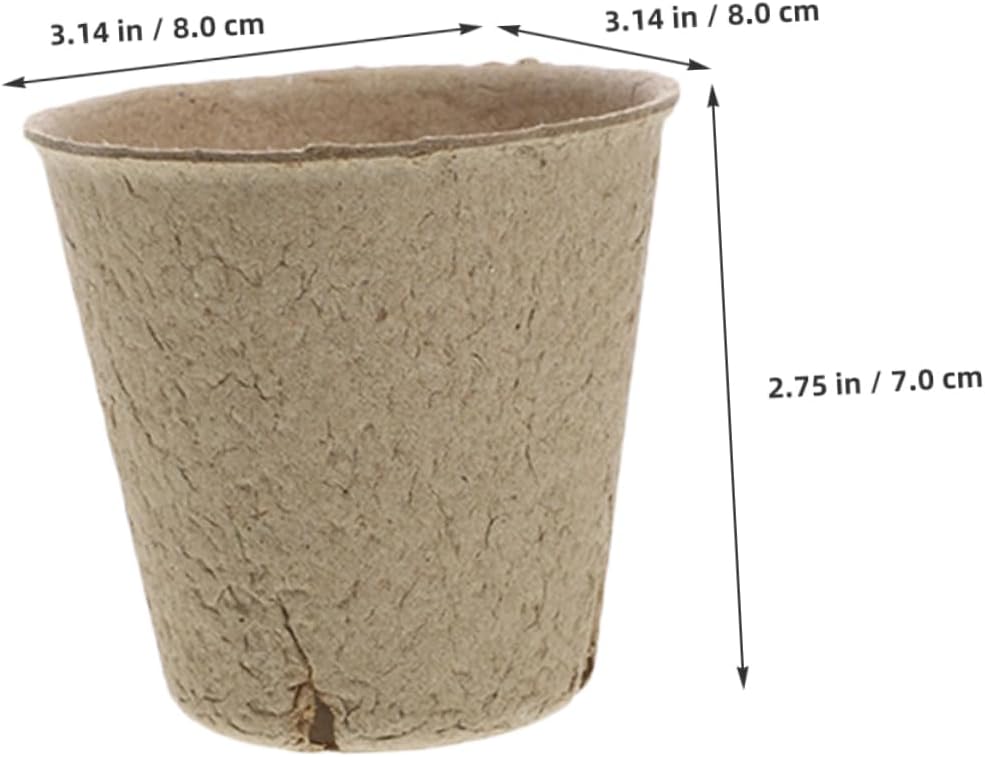 BESPORTBLE 5sets Planter Pots Nursery Pots with Drainage for Plant Labels Growing for Gardeners