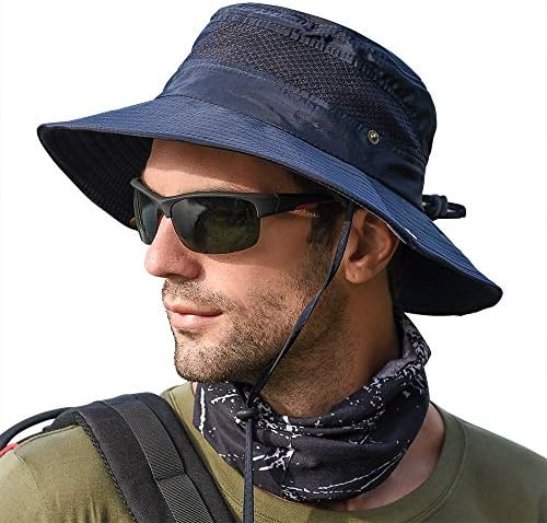 Fishing Sun Boonie Hat Wide Brim Outdoor Hiking Safari Summer Hunting Hat UV Protection Sun Cap