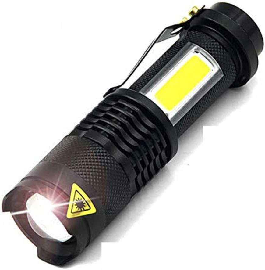 PRAISH Mini Led Torch 7W 2000Lm Cree Led Flashlight Adjustable Focus Zoom Flash Light Lamp