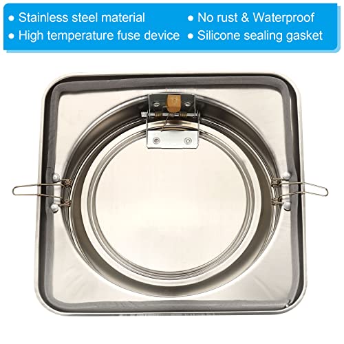 PATIKIL 7" Backdraft Damper with Ducting Hose Clamp - Image 4