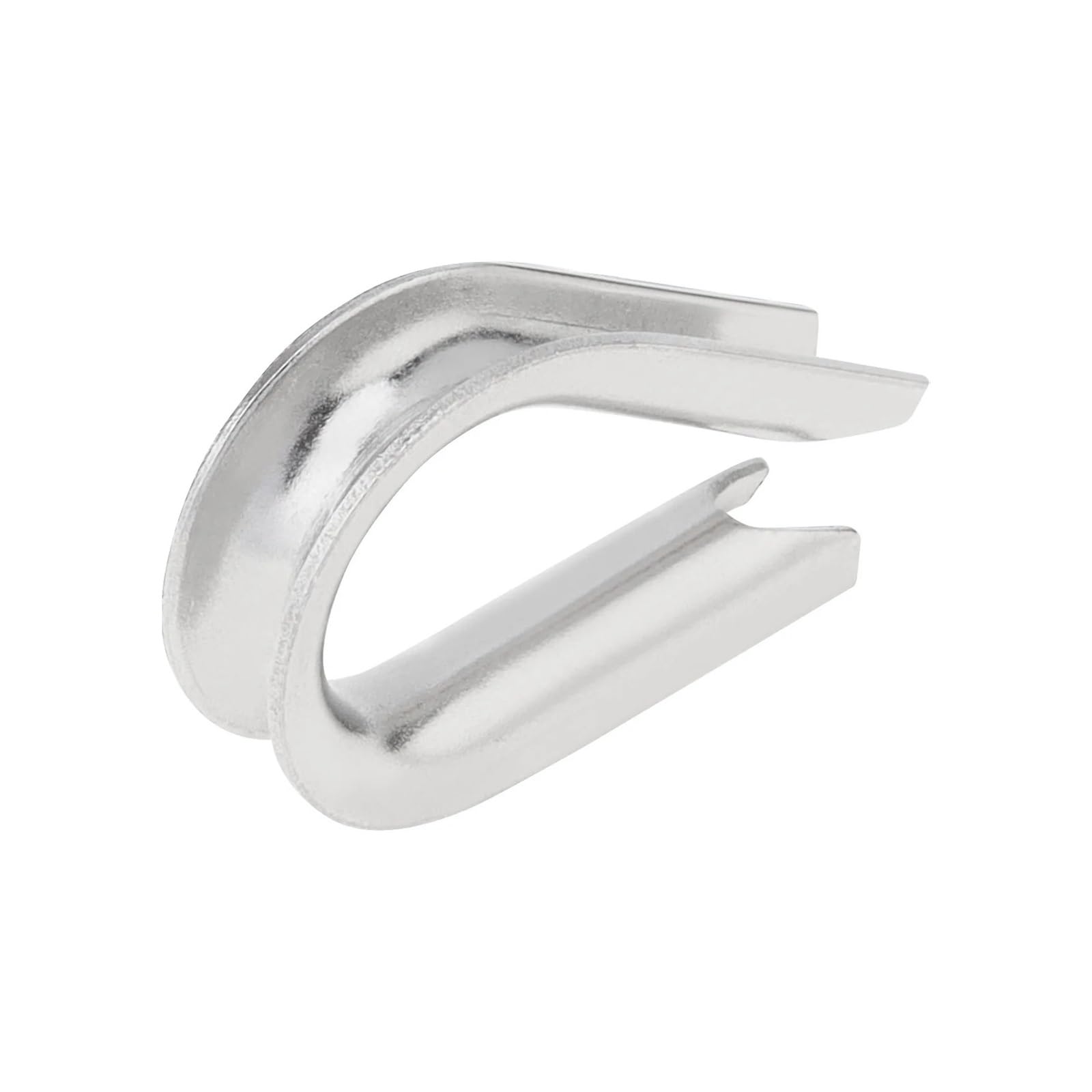 50 Pezzi in Acciaio Inossidabile M3 Fune Metallica ditale Morsetto di Rigging Set for 1/8 Pollici di Diametro Fune Metallica Cavo ditale Morsetto ad Anello Kit