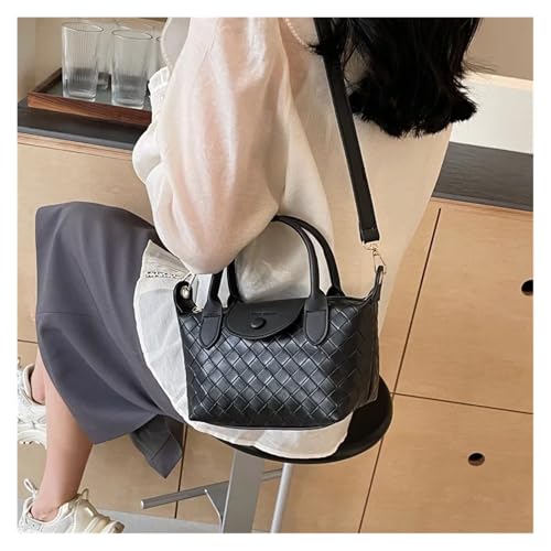 Premium Sense Woven Bag Women's Fashion Portable Dumpling Versatile Large Capacity Commuter Messenger Bags3