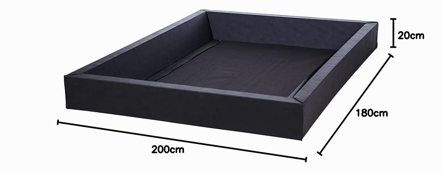 Matelas Double à Eau 180 x 200 cm en Vinyle Sans Stabilisation Cadre en Mousse Mono