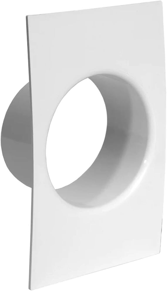 6" Inch Duct Connector Flange, Plastic Straight Pipe Flange for Heating Cooling Ventilation