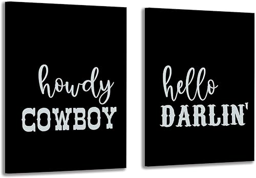 Miniatura 9 de KEUSPI Lienzo decorativo retro de calavera de toro occidental con texto en inglés Love You 'Til My Lungs Give Out, pintura artística para pared de