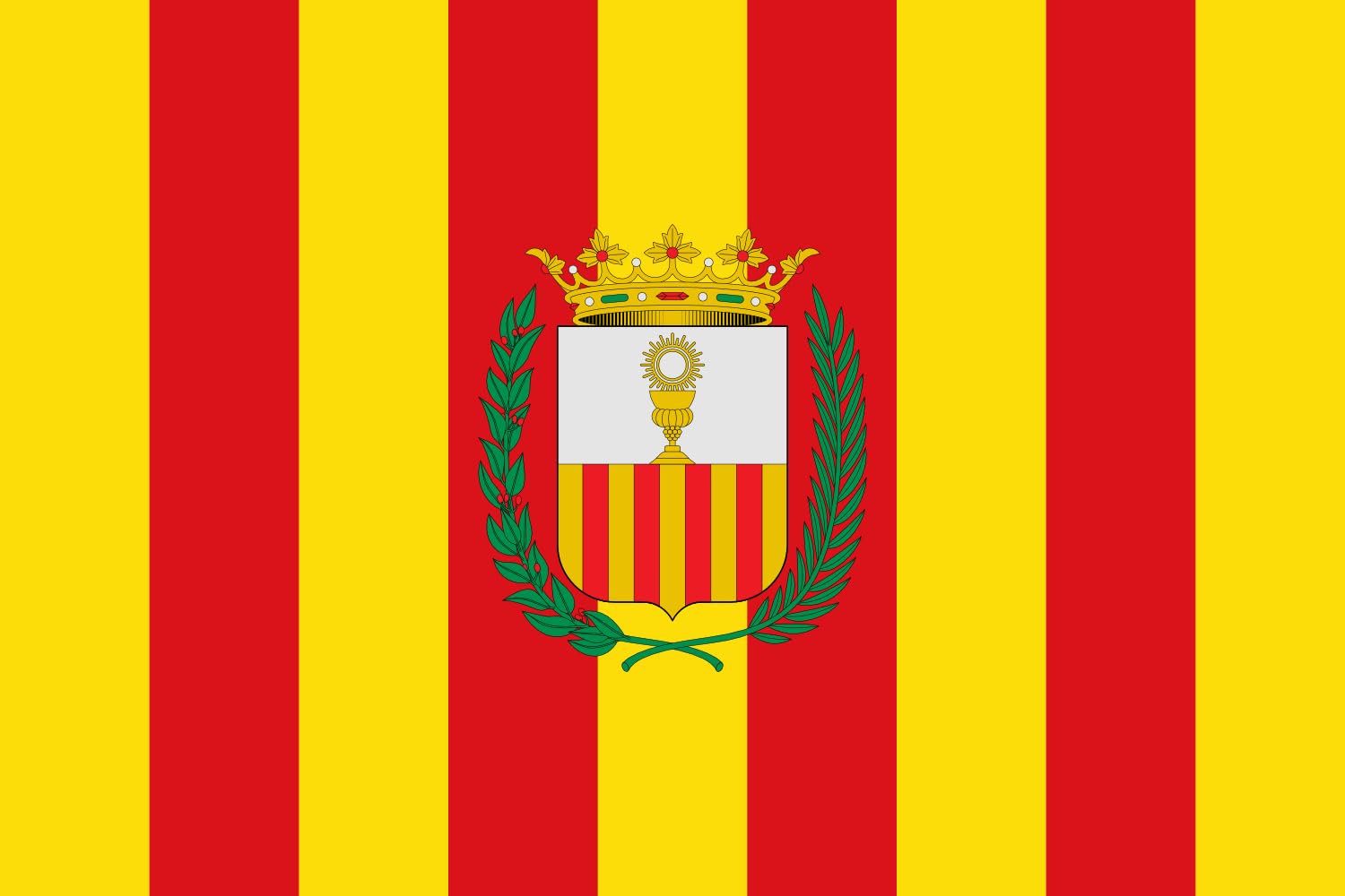 Drapeau Felanitx Baléares grand format résistant aux intempéries