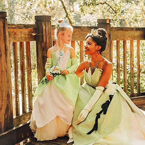 Disfraz princesa Tiana para niñas 5-6 años con accesorios miniatura 2