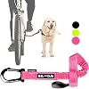 BIKE and DOG riem: om één of meerdere honden tegelijk mee te nemen aan de fiets. Gepatenteerd product (roze)