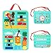 Bestcool Busy Board per Bambini, Giochi Sensoriali Tavola delle attività Giocattoli Educativi Precoci Sensoriali per Abilità Motorie Fini con Fibbie per Vestirsi con Alfabeto Bottone per Lacci