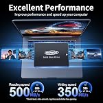 Fikwot FS810 128GB SSD, 2.5" SSD SATA III 6Gb/s, Solid State Drives, Up to 560MB/s, 3D NAND TLC, Internal SSD for Desktops and Laptops(Black)