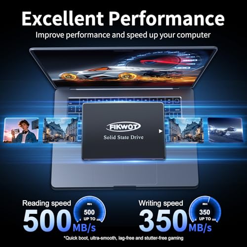 Fikwot FS810 4TB SSD, 2.5" SSD SATA III 6Gb/s, Solid State Drives, Up to 560MB/s, 3D NAND TLC Flash, Internal SSD for Desktops and Laptops(Black) - Image 4