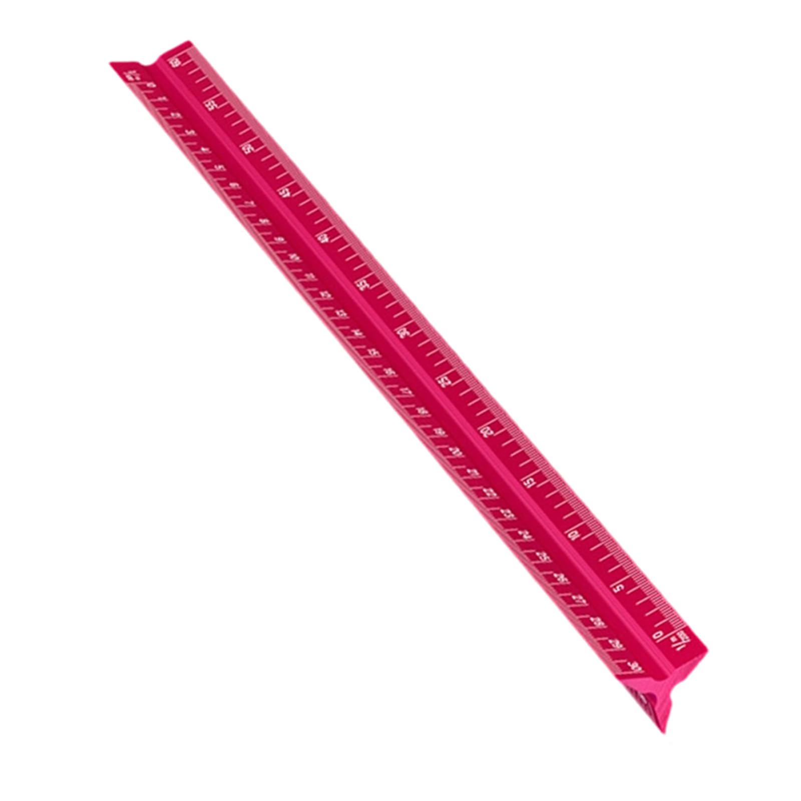 Architectural Scale Ruler Multi Color Aluminum Alloy Drafting Scale Tool with 320mm Length for Architects and Artists Engraved Triangular