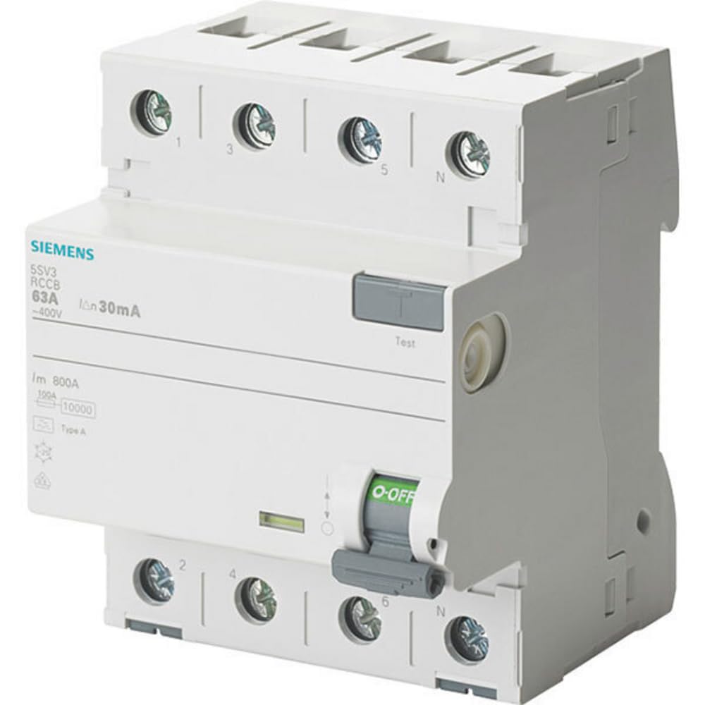 Siemens - 5SV33444 FI-Schutzschalter 3P+N TypB 30mA 40A 400V