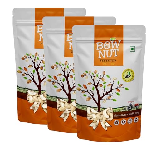 Image of Bownut Kaju Tukda (Cashew Broken) 750 Grams (250gm X 3) | High Protein Cashew Kernels for Energy, Fiber and Immunity | Delicious Crunchy Nutritious Small Size Cashew Nuts | Tasty Chota Tukda Kaju for Kheer, Halwa and Biryani