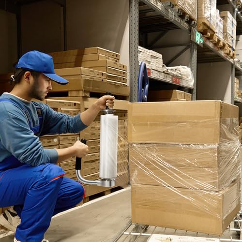 Vevor CRMFPQ12-20YC Stretch Film Dispenser, Holds 12 Inch-20 Inch Rolls, Industrial Strength Shrink Wrap Dispenser Holder thumb #7