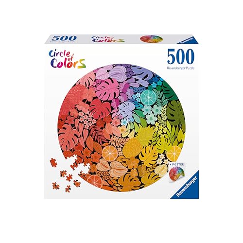 Puzzle rond 500 pièces : Tropical circle of colours Ravensburger France - vue 2