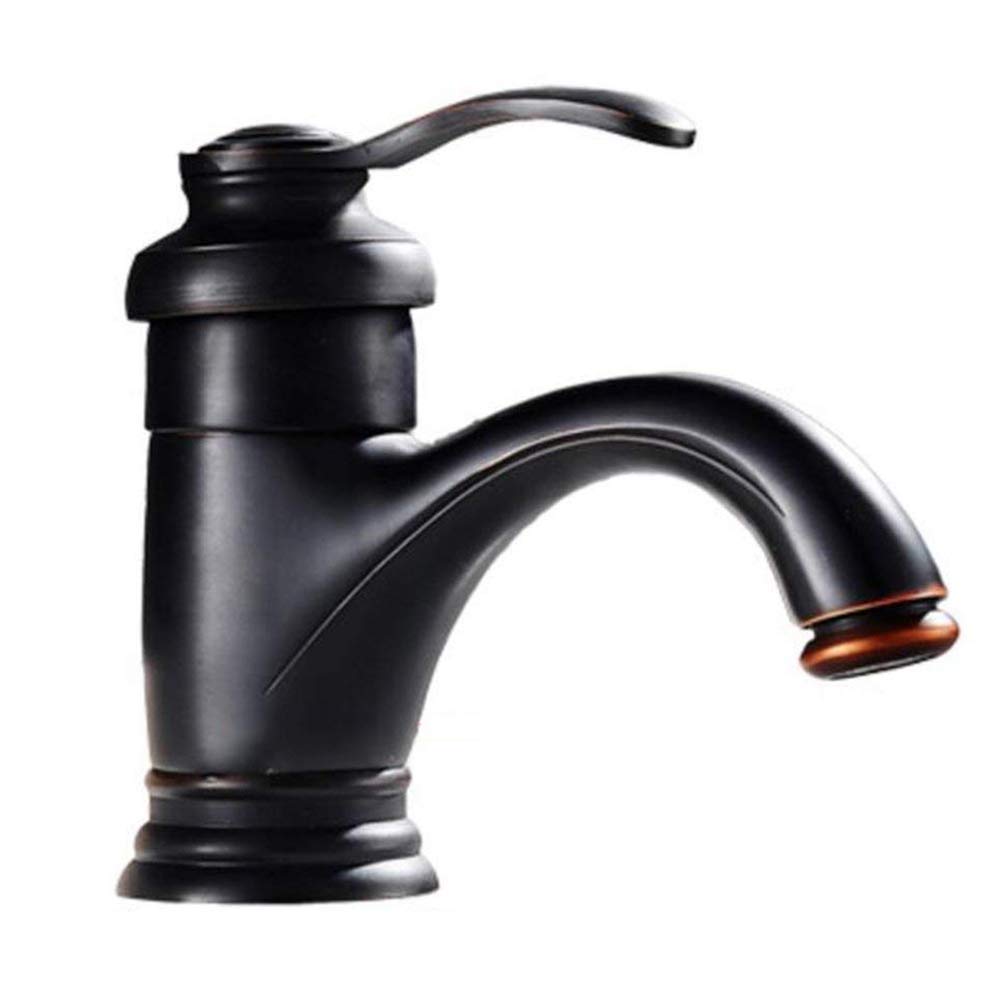 Mitigeur rétro noir de salle de bain pour créer une ambiance de spa classique