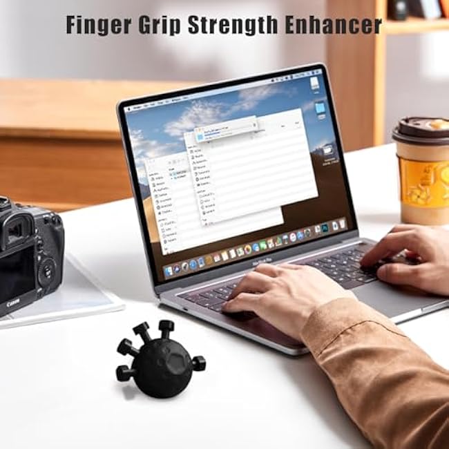 Finger Grip Strengthener, Powered Gear Power Ball Forearm, Finger Strength Trainer, Grip Strength Trainer Ball, Adjustable Hand Grip Strengthener, Silicone Grip Strength Trainer