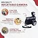 Inflatable Camara | Large Inflatable Clown Camera | Paparazzi & Photobooth Props | Oversized Camera Prop | Black/Silver | 10H x 7.5W x 5.5D Inches