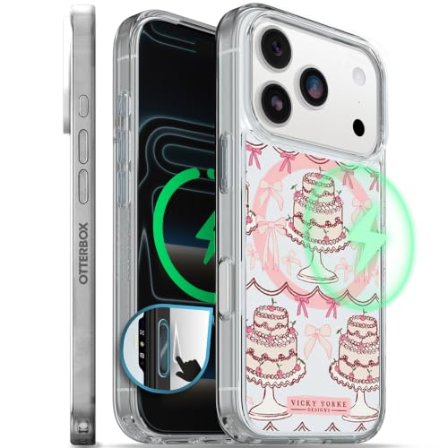 Image of OtterBox iPhone 17 Pro - Symmetry Series Slim MagSafe Case - Chantilly Lace | 3X Military Drop Protection - Slim Pocket-Friendly - Raised Edges - Anchor Points - Camera Control - Non-Retail Packaging