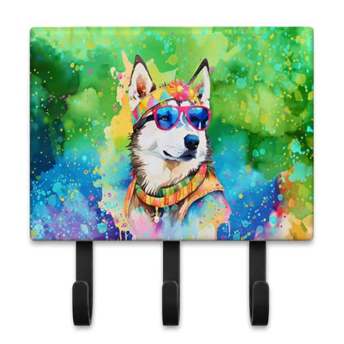 Caroline's Treasures Siberian Husky Dogs Ceramic Triple Wall Hook