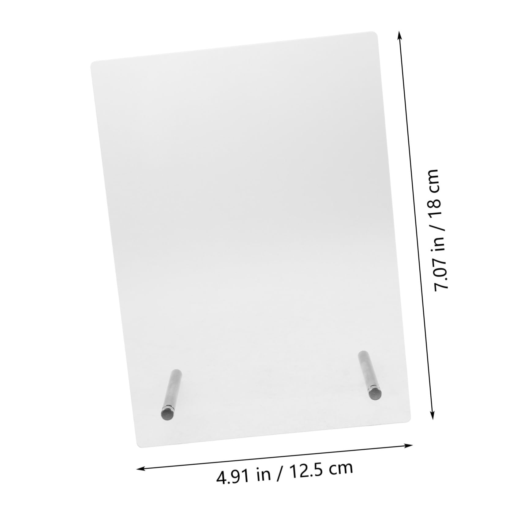 HOLIDYOYO Clear Acrylic Table Number Stand Reusable Blank Sign Holder for Weddings Events and Restaurants Display Easel for Menus Place Cards Easy to Clean Maintain