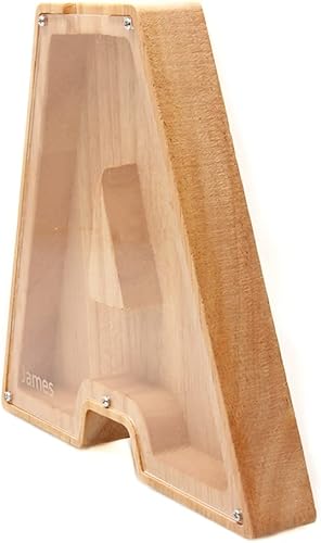 Miniatura 3 de 26 bancos de letras personalizados banco de monedas niños alcancía láser nombre personalizado letra madera alcancía