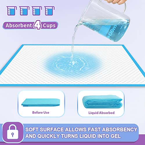 Image of IMMCUTE Puppy Pee Pads 22 inchx23 inch-80Count | Dog Pee Training Pads Super Absorbent & Leak-Proof | Disposable Pet Piddle and Potty Pads for Puppies | Dogs | Doggie| Cats | Rabbits