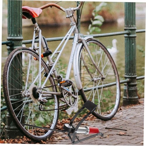 Bomba de neumáticos portátil de hierro para inflar ruedas de bicicleta y moto 7