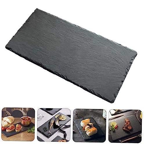 2 platos aislados para sushi color negro elegante miniatura 5