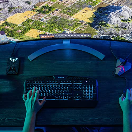 Clavier gaming espagnol RGB doté de 25 touches anti-ghosting et commandes multimédias