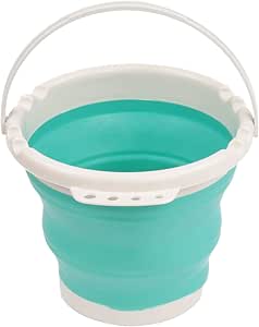 Secchio Pieghevole, Contenitore Portatile per Acqua, Secchio Pieghevole Multifunzionale, 12 L, Blu