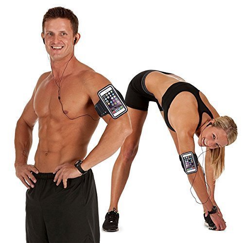 Waterproof Hand Fitness Mobile Case Sports Armband/Arm Belt for Running Jogging and Gym Activities for iPhone/Vivo/Oppo/Samsung/Sony/Motorola/Xiaomi Redmi, Up to 5.7-inch