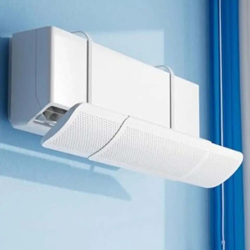 Defletor de Ar Condicionado Retrátil Ajustável - Direcionador de Vento, Acessório para Ar Condicionado - Regulagem de 56,5 a 95cm - Shop100