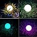 8-in Solar Glowing Globe Light, 16 Colors Changing Solar Garden Ball Lamp, Auto-On/Off Glow Orb Light W/Remote, Waterproof Landscape Lighting Globe W/Ground Stake for Yard Patio Lawn Outside Decor