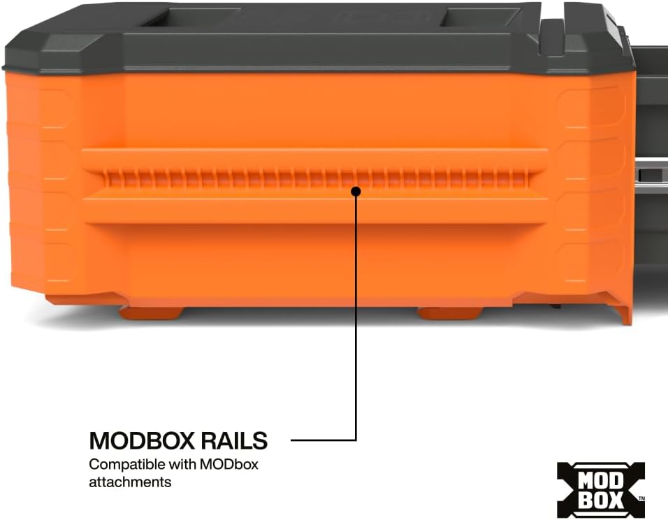 Klein Tools 54843MB MODbox Compact Single Drawer Box, Half Width, Tool Storage Drawer with Ball Bearing Slides, Dividers Included, PVC Foam Mat - Image 5