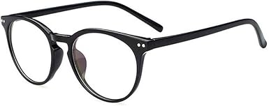 LEVEL GREAT Unisex Retro Rotonda Lenti Trasparenti degli Occhiali di Vetro  delle Donne degli Uomini UV400