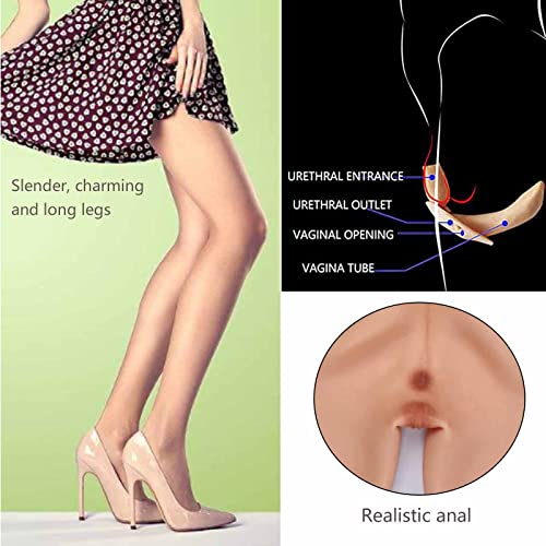 ZWSM Calcinhas de silicone artificiais para nádegas, calcinha boxer falsa, calcinha escondida, tanga