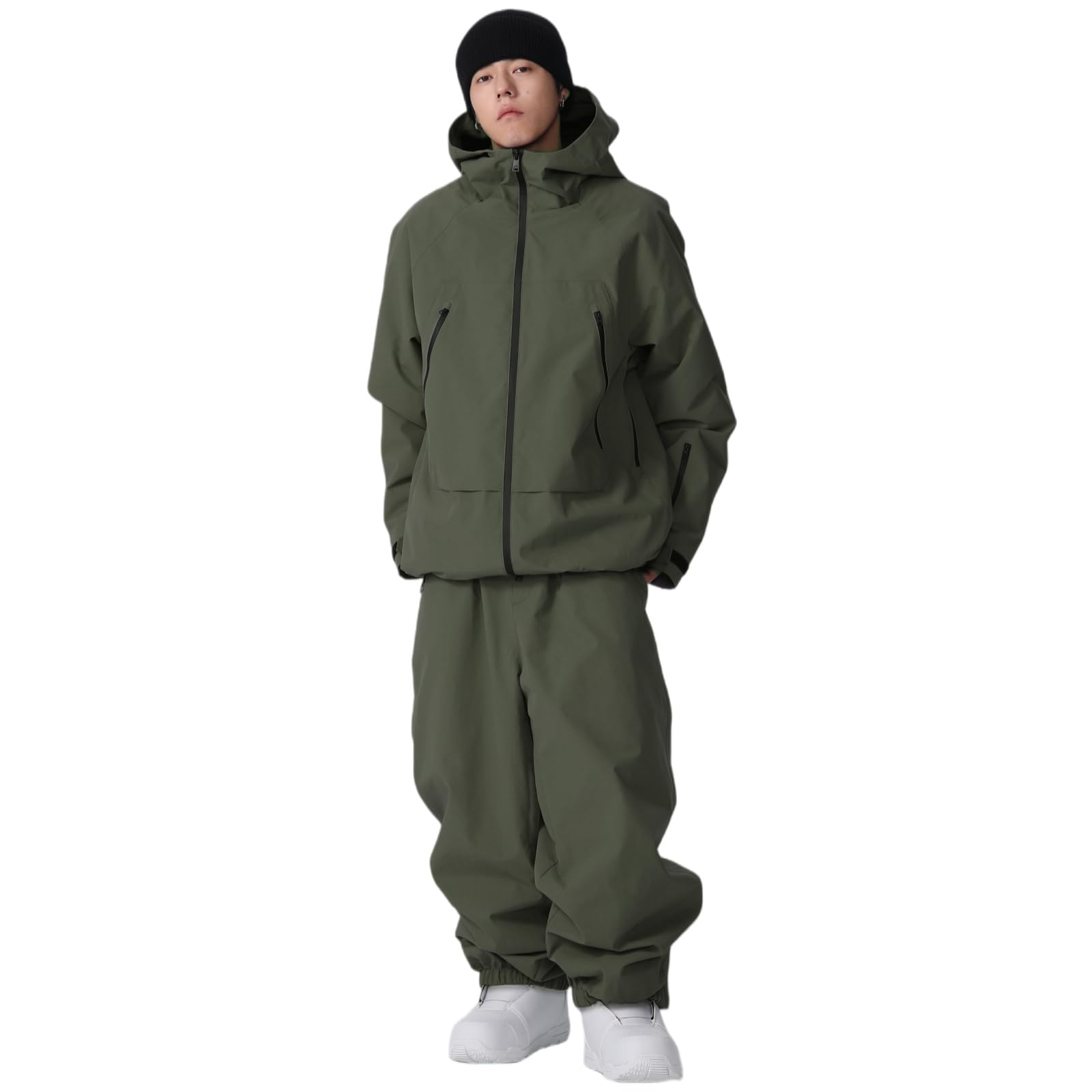 HOUZONIY Herren Damen Skijacke & Skihose Set Skianzug 2 teilig