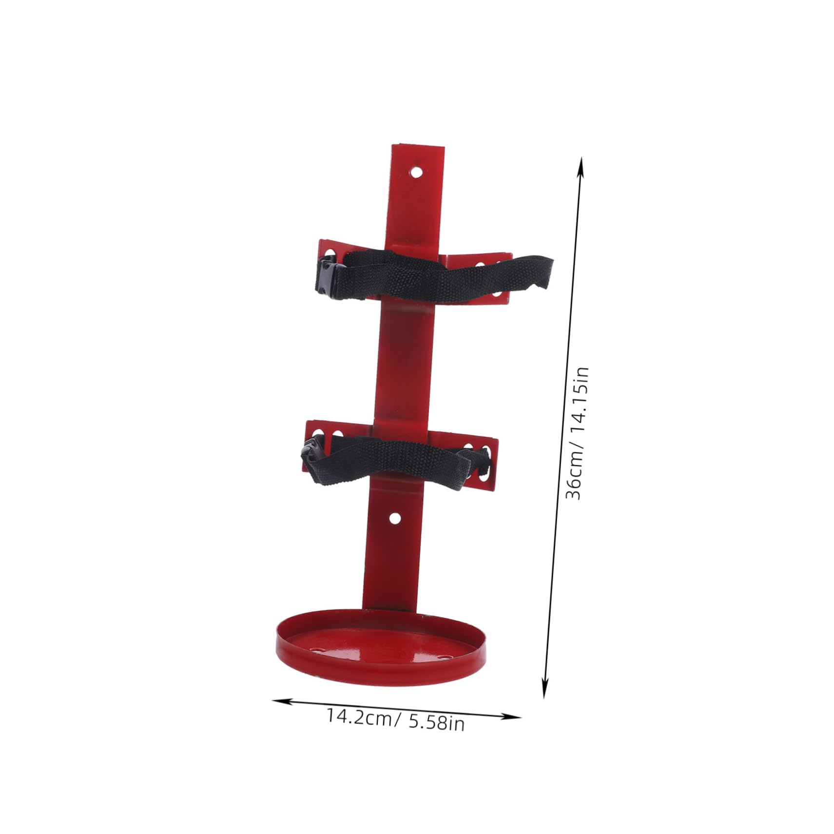 WOONEKY Staffa Porta Estintore in Ferro Resistente, Supporto Per Estintori Da Parete 2-4 Kg, Gancio Compatibile Per Estintore Domestico e Commerciale Finitura Liscia