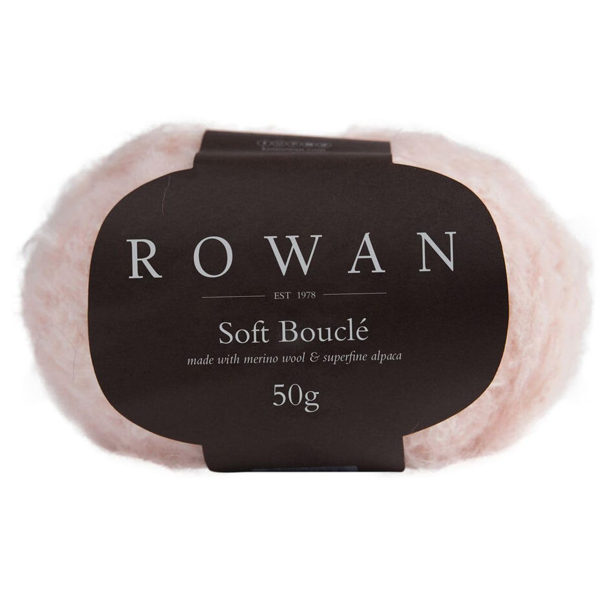 Rowan Soft Bouclé Shrmip 45% Cotton, 23% Alpaca 22% Wool, 10% Polyamide Yarn - 50g, Shrimp