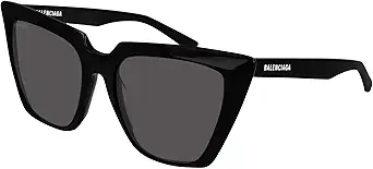 Balenciaga Cateye Sunglasses BB0046S 001 Black 55mm