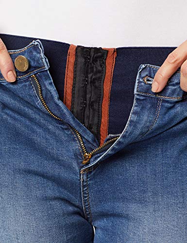 Calça Legging Cinta Push Up Super Lipo, Feminino, Sawary Jeans, Indigo, 42