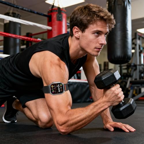 Zspoly Alpine Loop Sport Arm Bicep Band Ankle Strap for Apple Watch Band 45mm 44mm 46mm 49mm 42mm 40mm 41mm 38mm, C-Hook Nylon Sport Arm/Ankle Strap for iWatch Ultra Series 11 10 9 8 7 6 5 4 3 2 1 SE by Zspoly - Used condition - Image 7