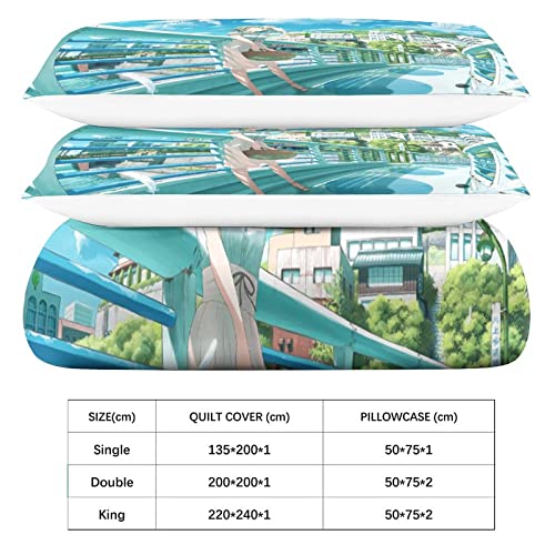 Housse de couette anime king size pour décorer une chambre de garçon ado