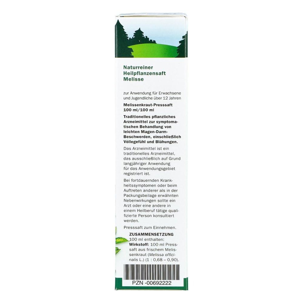 Schoenenberger Naturreiner Heilpflanzensaft Melisse, 200 ml Lösung