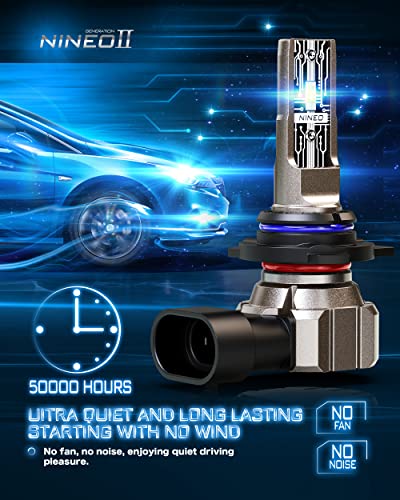 image for NINEO 9012 LED Headlight Bulbs, 12000LM 300% Brighter hir2 Conversion 