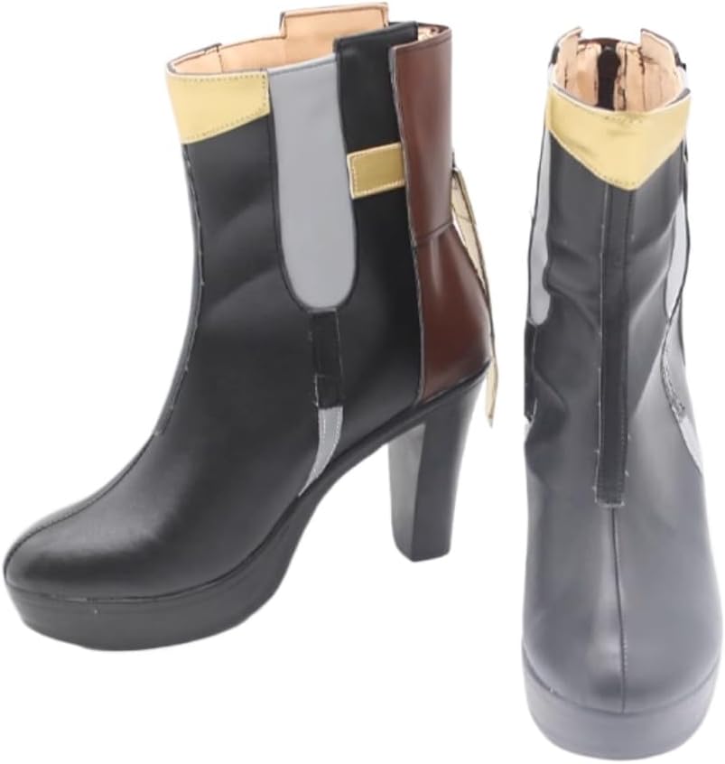 Stelle Cosplay Shoes for Game Honkai: Star Rail Cos Black High Heel Halloween Women Men Custom Made Anime